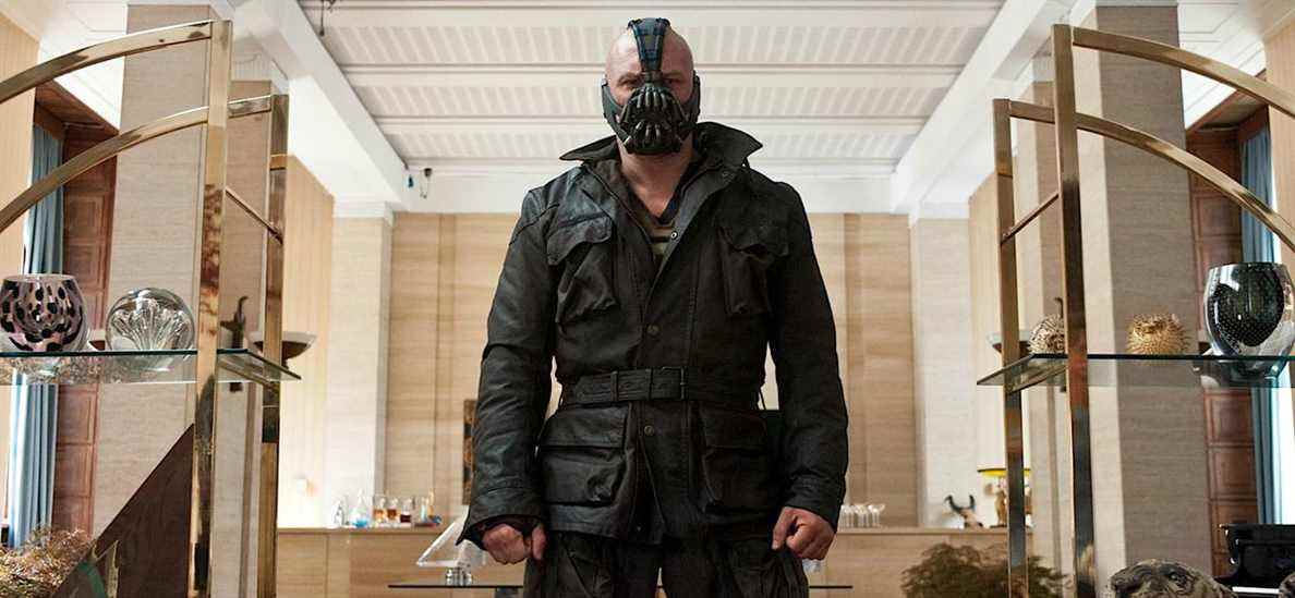 Tom Hardy dans le rôle de Bane dans The Dark Knight Rises