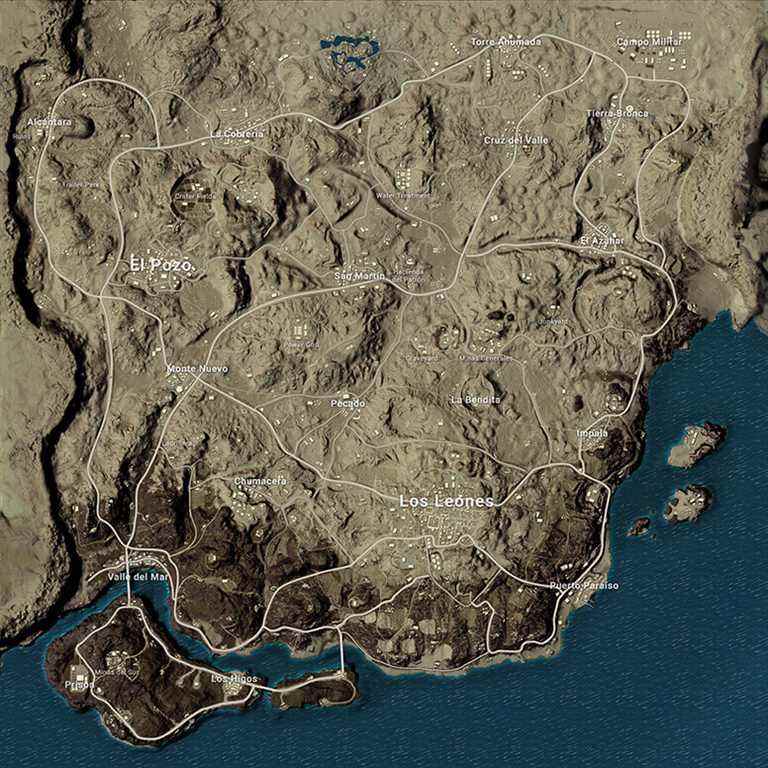 Miramar, la destination désertique de PUBG Mobile.