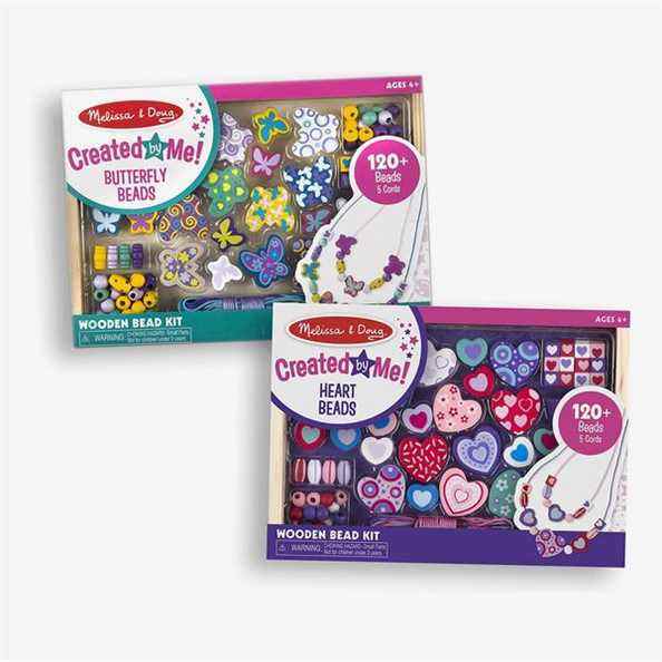 Melissa & Doug Sweet Hearts et Butterfly Friends Lot de deux perles