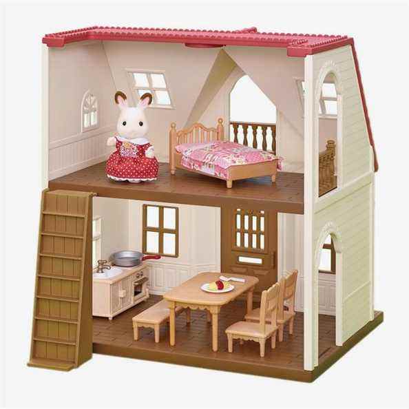 Calico Critters Cottage confortable au toit rouge