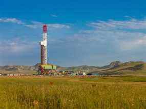 Une opération de forage d'Enerplus dans le Dakota du Nord Bakken.