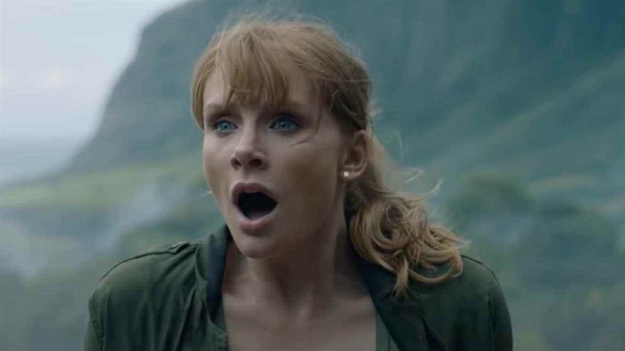 Choqué Bryce Dallas Howard dans Jurassic World: Fallen Kingdom