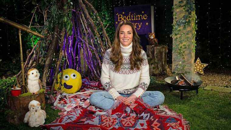 Le premier clip de la duchesse de Cambridge lisant l’histoire du coucher de CBeebies est publié