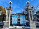 Photo d'archive : Les portes de Rideau Hall ont été fermées pendant la pandémie de COVID-19.  