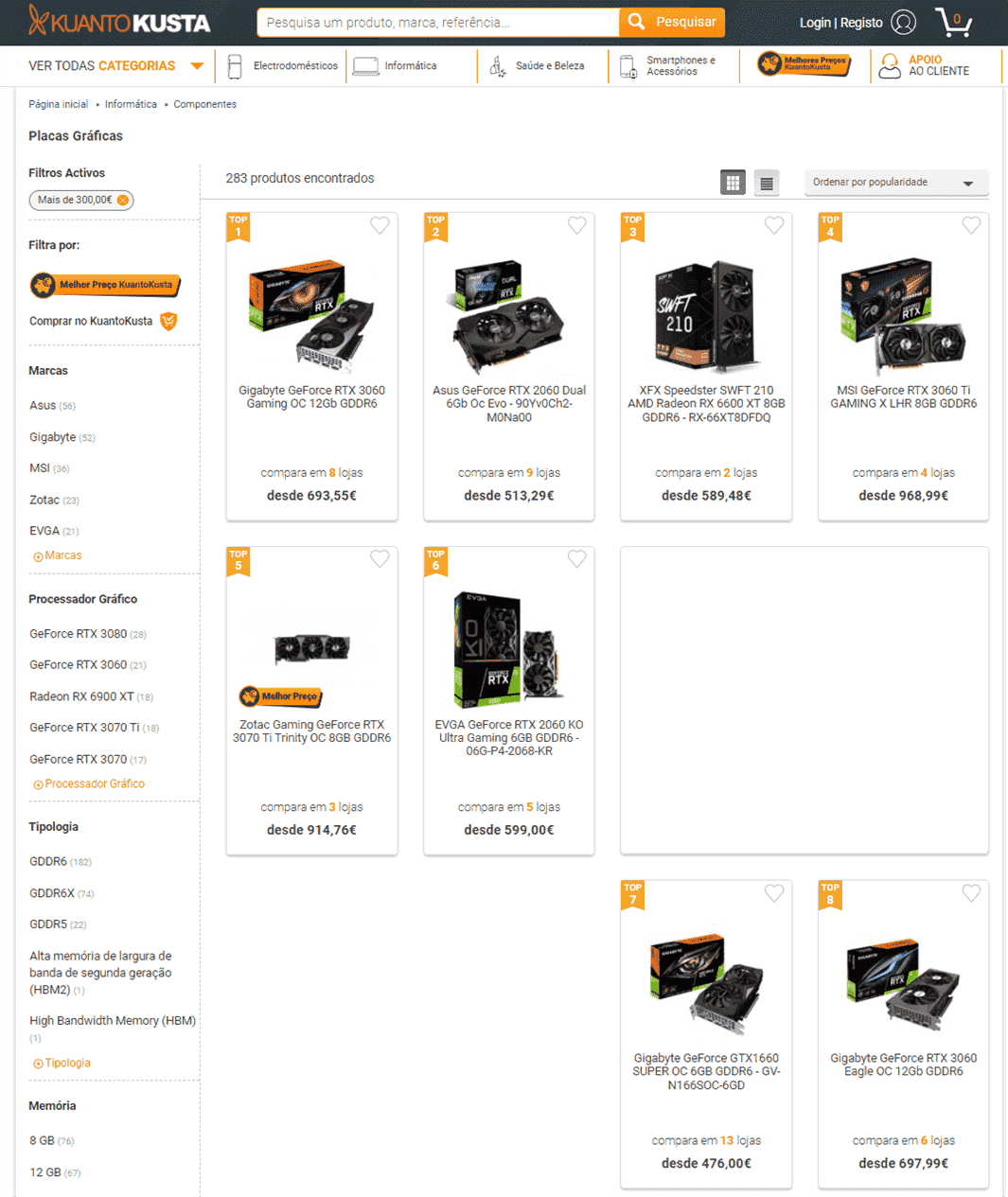 Capture d'écran de l'alimentation GPU