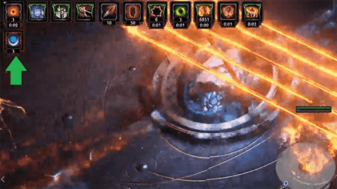 Une attaque Solar Storm du boss Black Star dans Path Of Exile