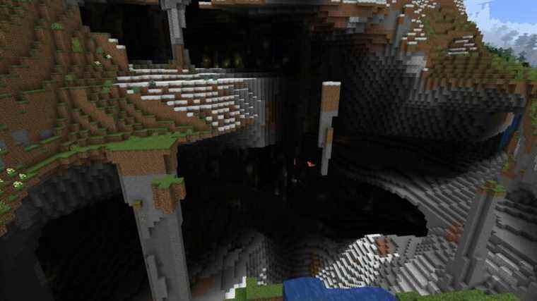 Minecraft génère des grottes incroyables dans l'instantané de la version 1.18

