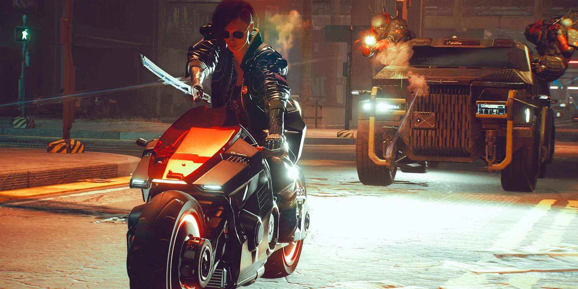 Cyberpunk 2077 Mod ajoute des poursuites en voiture de police et des combats de véhicules
