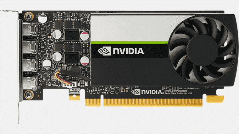 Le GPU Pro Low-Profile à emplacement unique de Nvidia dispose de 8 Go de mémoire, de quatre sorties 4K120