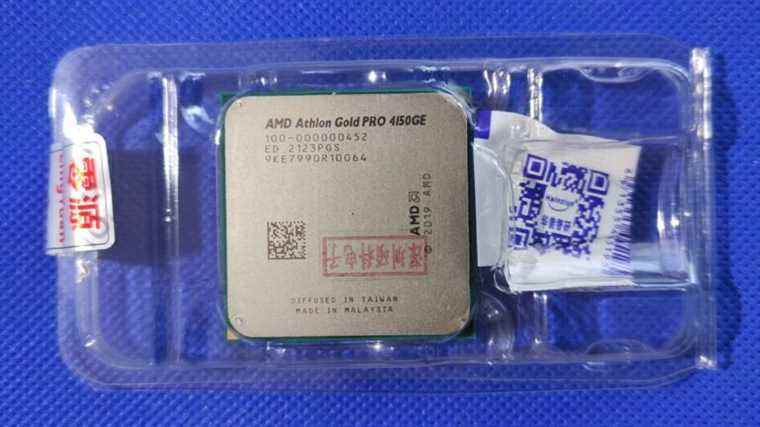 Les benchmarks AMD Athlon Gold Pro 4150GE montrent un coup de budget