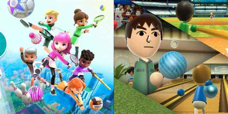 Comparaison de Nintendo Switch Sports avec Wii Sports
