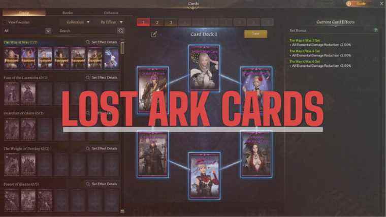 Lost Ark Cards - Explication des jeux de cartes, des livres de cartes et de la mise à niveau des cartes !

