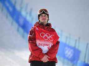 McMorris après la finale du slopestyle hommes en snowboard.