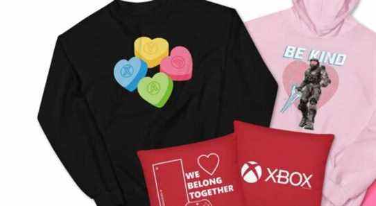 Xbox Valentine's Day Merch comprend des sweats à capuche, des oreillers et plus encore