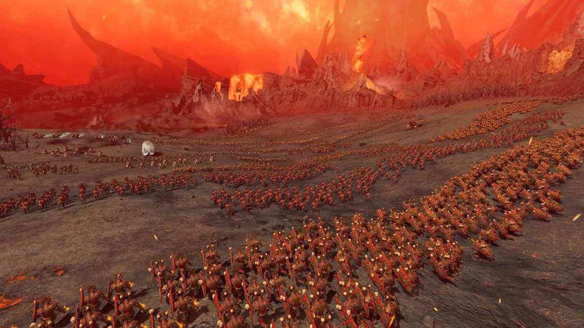 Une armée de Khorne marche vers ses ennemis de Kislev