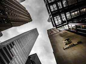 Tours de banque dans le quartier financier de Toronto.