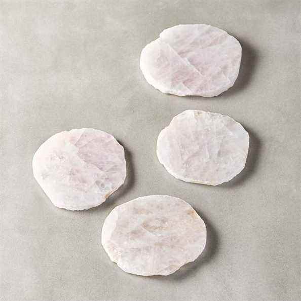 Sous-verres en quartz rose CB2