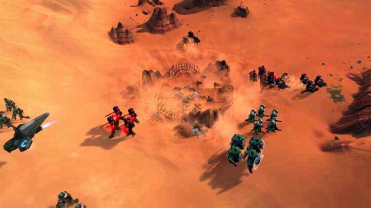 Le gameplay de Dune: Spice Wars 4X révèle sa première attaque de vers des sables
