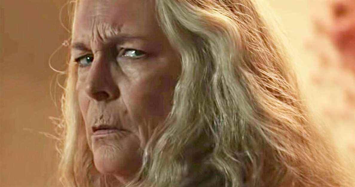 Jamie Lee Curtis montre ses blessures de combat à la fin d'Halloween
