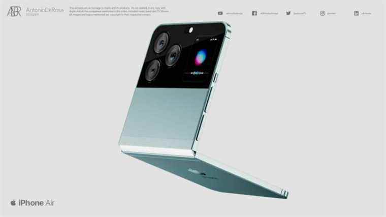 Ce superbe concept d’iPhone pliable surpasse le Galaxy Z Flip 3