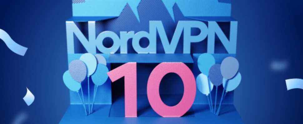 Célébrez le 10e anniversaire de NordVPN avec un forfait de 70 % sur deux ans