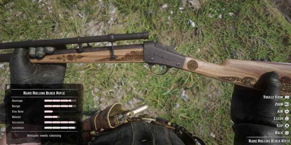 Fusil Rolling Block Red Dead Online