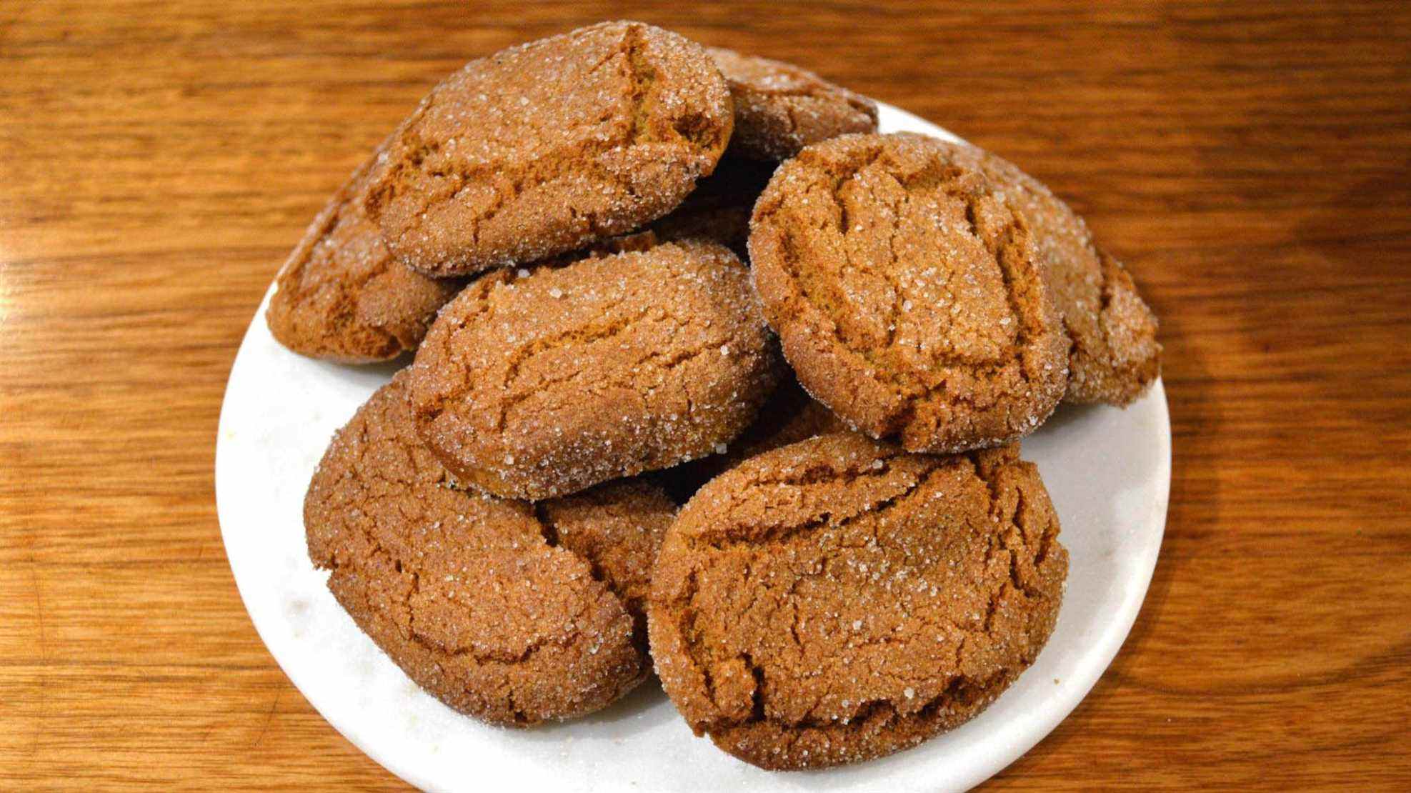 Biscuits à la mélasse et au gingembre