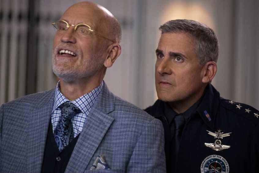 Space Force Saison 2 John Malkovich et Steve Carell 