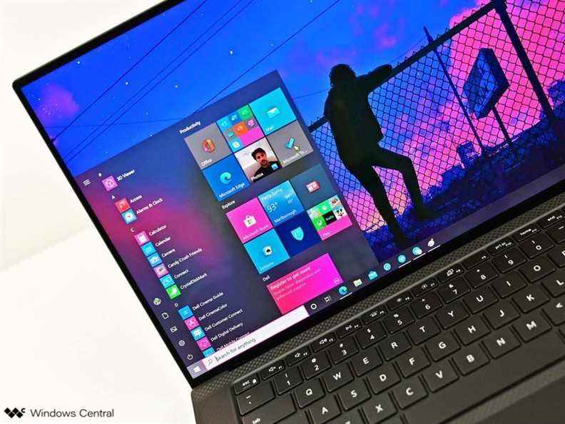 Écran d'examen du Dell XPS 15 9500