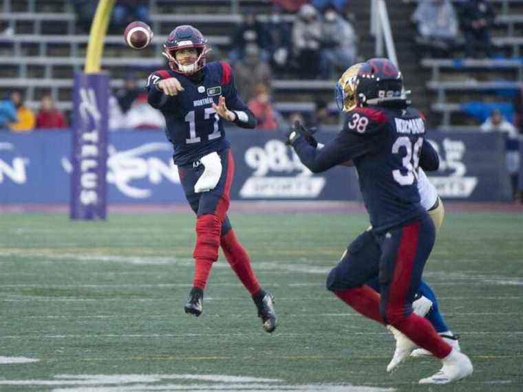 Le vétéran Trevor Harris donne un solide coup de poing 1-2 aux Alouettes au quart-arrière