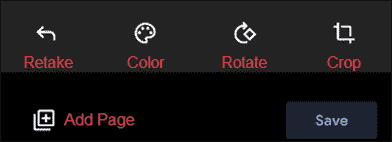 Outils pour ajuster le scan.