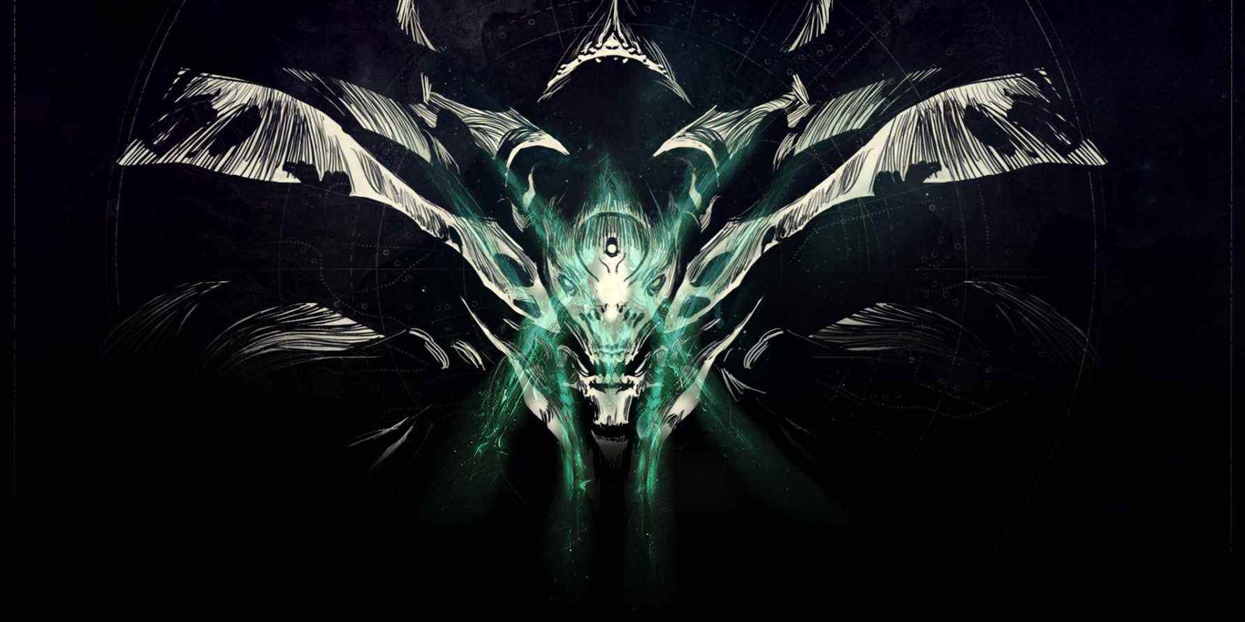 The face of Oryx from art for the first Destiny game.