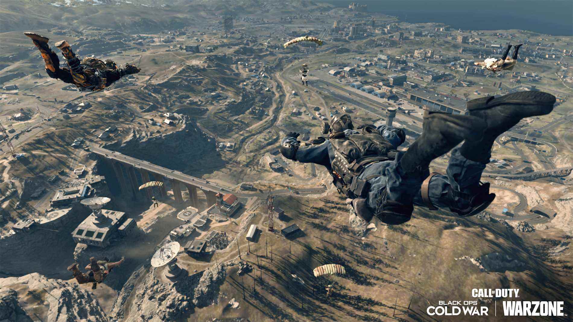 Call of Duty: saut en parachute Warzone