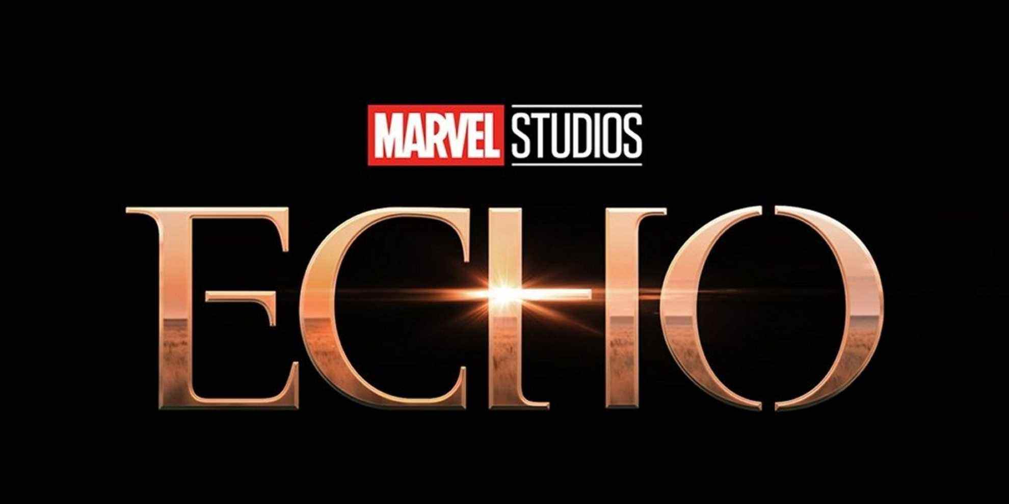 Official logo image for the Marvel show Echo. 