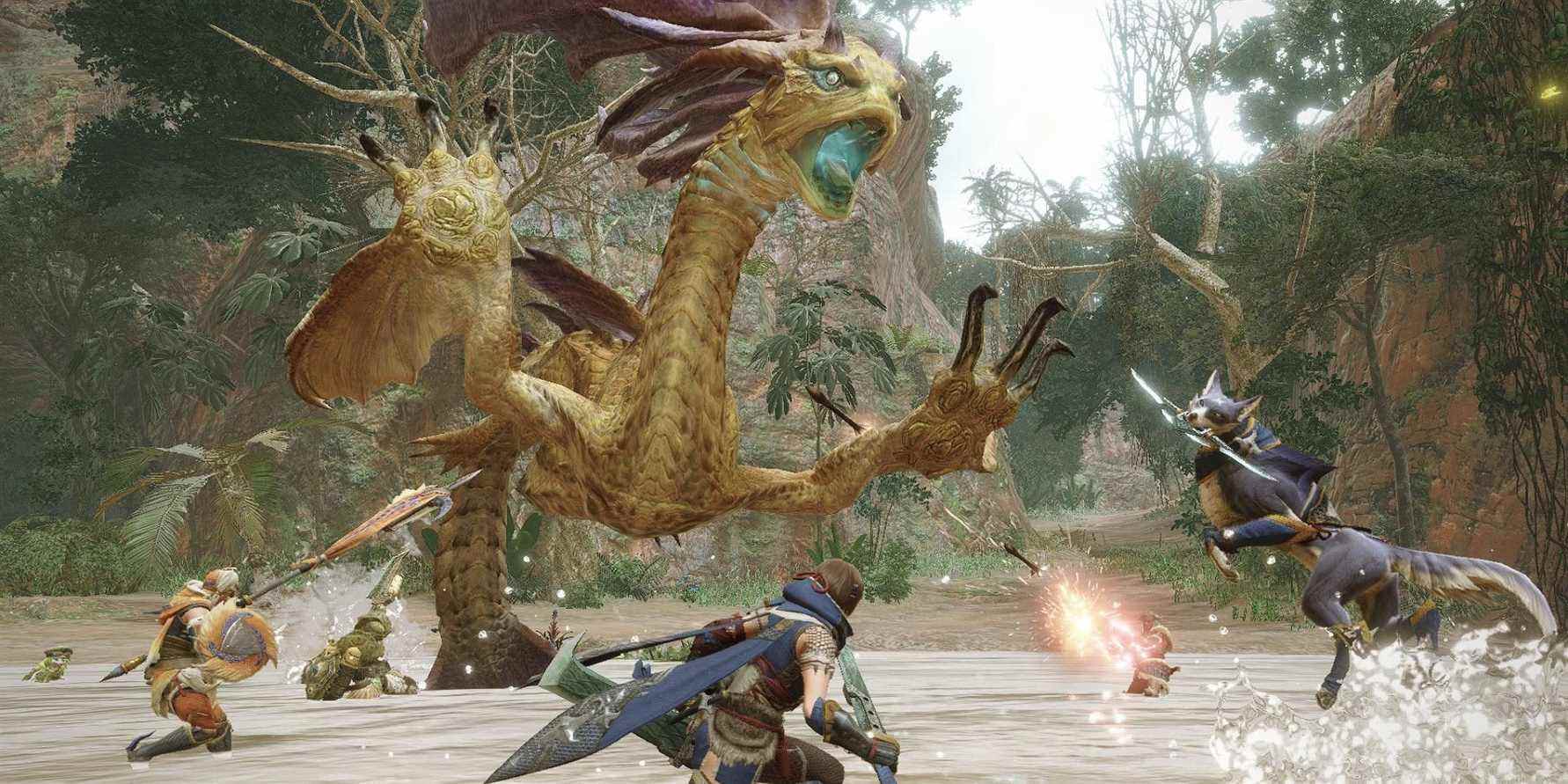 Monster Hunter Rise Swamp Battle