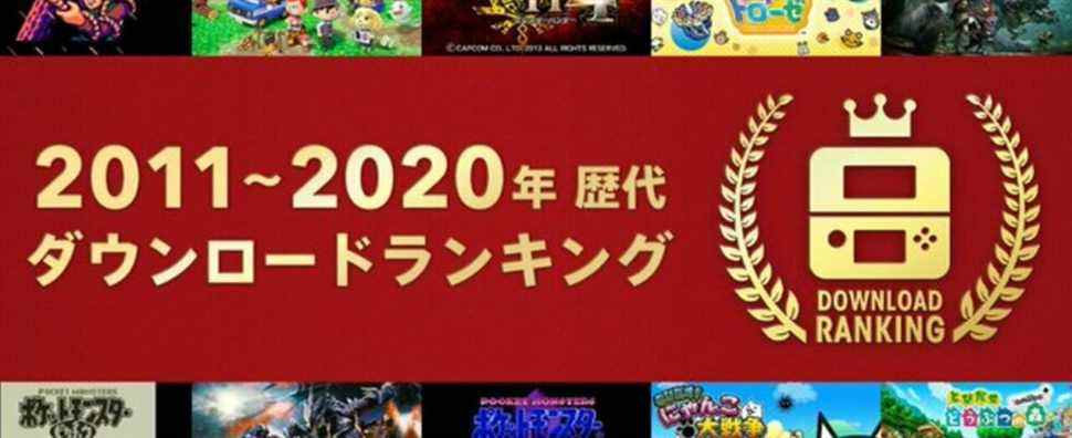 Nintendo dévoile les jeux eShop 3DS les plus vendus au Japon de 2011 à 2020