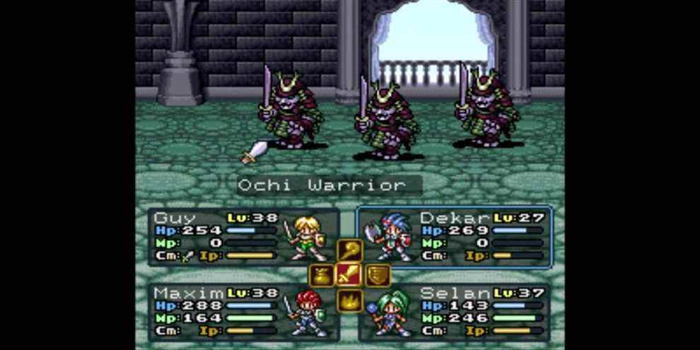 Une capture d'écran de Lufia 2 (SNES)