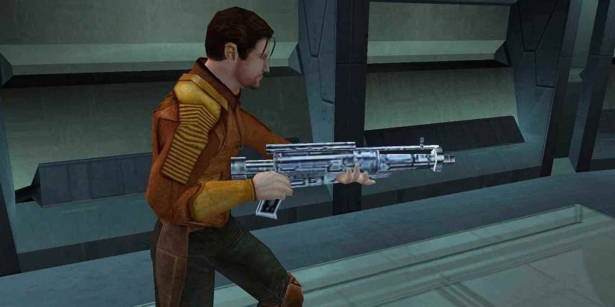 Utiliser un blaster dans Star Wars: Knights of the Old Republic