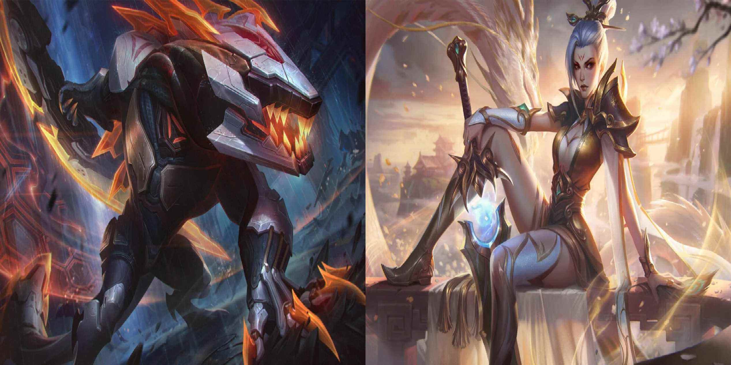 League of Legends Riven and Renekton