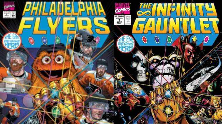 L’Infinity Gauntlet a un nouveau propriétaire dans la mascotte des Flyers de Philadelphie Gritty