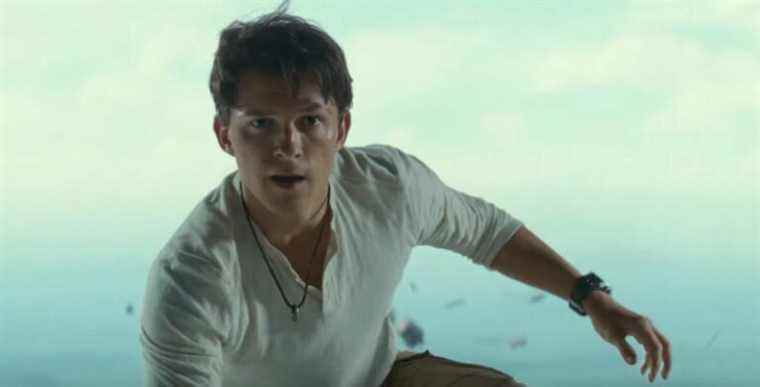 uncharted movie trailer tom holland