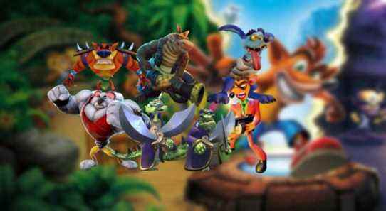 crash bandicoot mutant animal villains tiny dingodile komodo bros ripper roo pinstripe koala kong