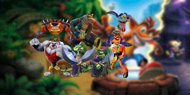 crash bandicoot mutant animal villains tiny dingodile komodo bros ripper roo pinstripe koala kong