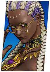 Portrait miniature du personnage de Dolores via le site Web officiel de SNK King Of Fighters 15.