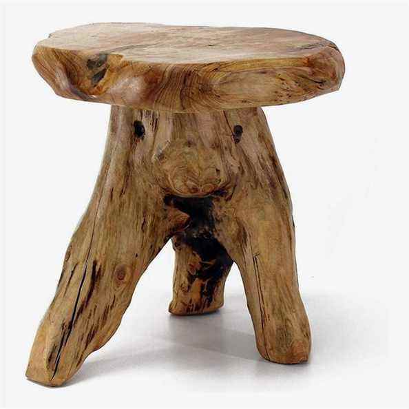 Tabouret souche d'arbre WELLAND Live Edge