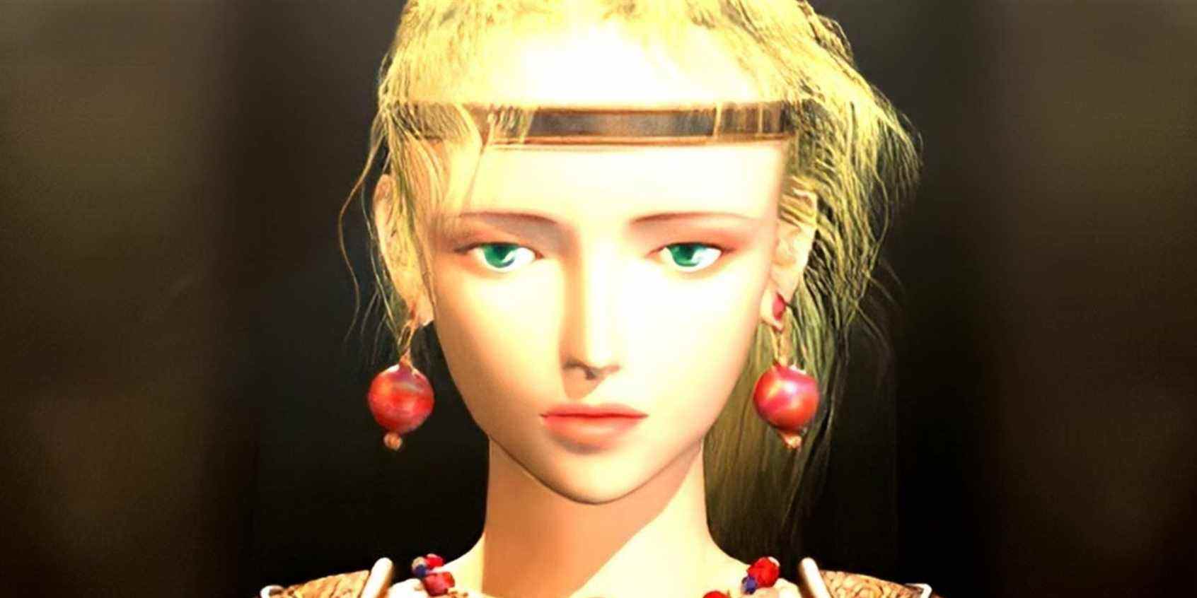 Terra avec des boucles d'oreilles dans Final Fantasy 6