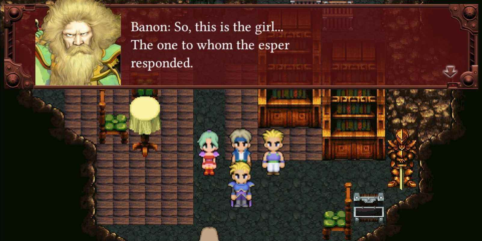 Banon dans Final Fantasy 6 Pixel Remaster