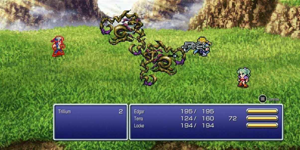 Une bataille dans Final Fantasy 6 Pixel Remaster