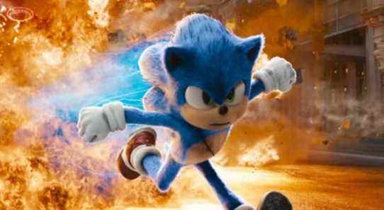 movie sonic running from explosion