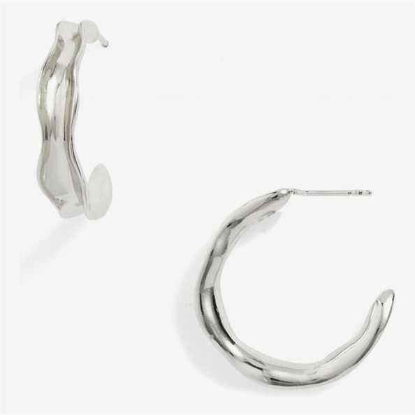 Boucles d'oreilles créoles en argent sterling Argento Vivo